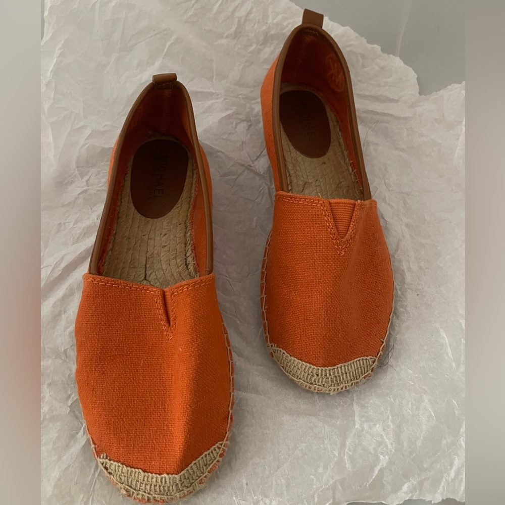 Michael Kors Leather Trimmed Espadrilles Sz 7.5 Worn once. As new condition